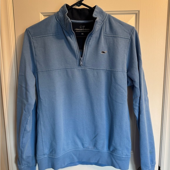Vineyard Vines Blue Zip Up Sweater - Picture 1 of 3